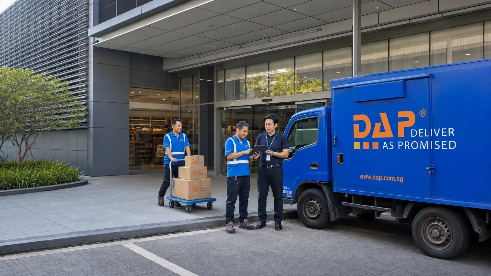 DAP Asia Pacific transportation and distribution services